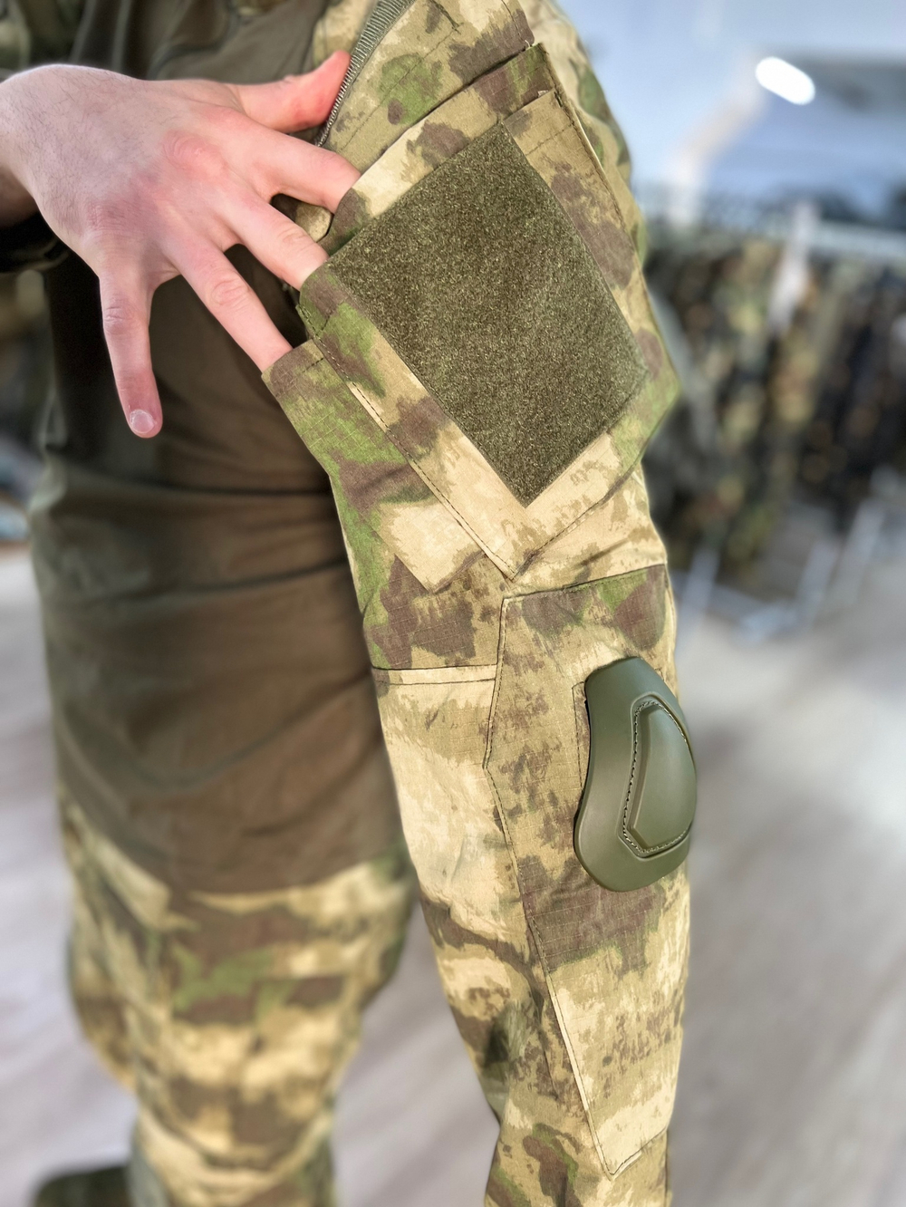 Тактический костюм G3 с защитой локтей и коленей / мох