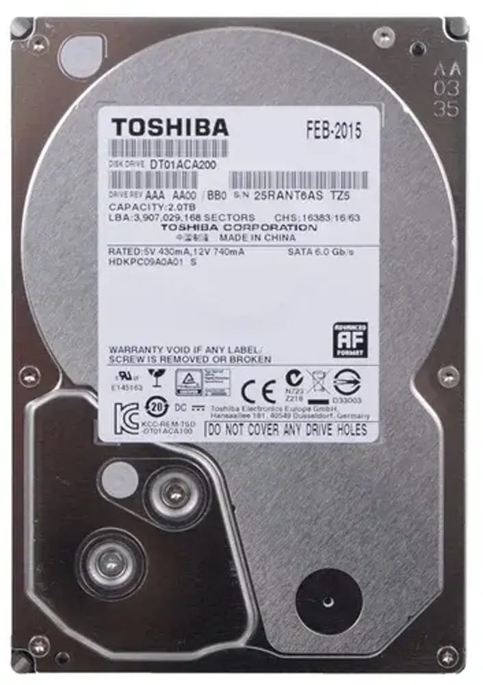Жесткий диск Toshiba 600Gb (U600/10000/64Mb) SAS 6G 2,5&quot; HDEBC01GEA51