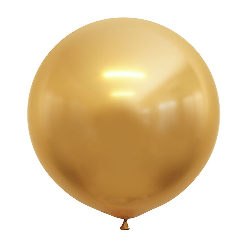 Веселуха 36&quot; Зеркальные шары, Золото / Mirror Gold / 100 шт.