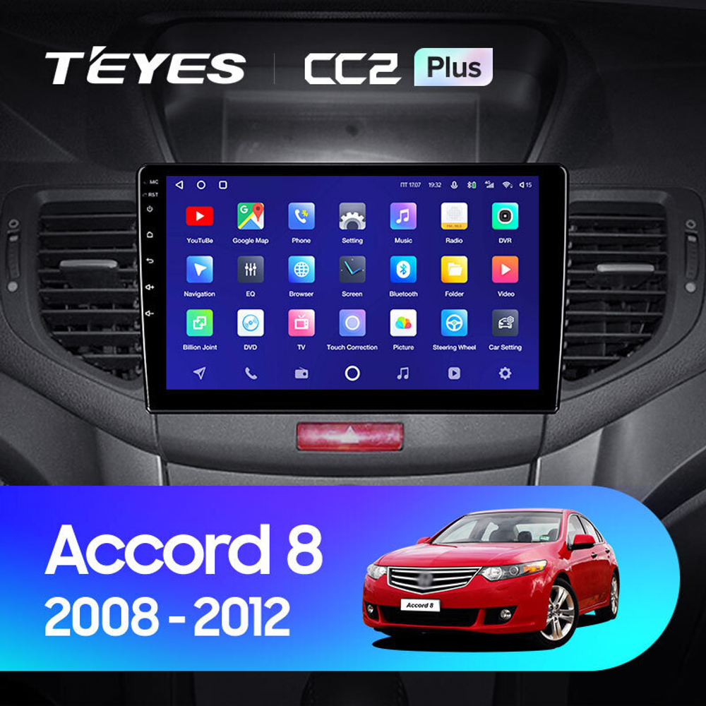 Teyes CC2 Plus 9" для Honda Accord 2008-2012