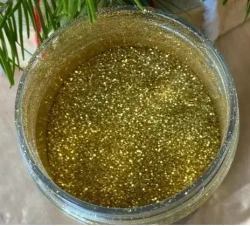 Блестки сухие для декорирования VGT Pet glitter ПОРОШОК для добавления в лакокрасочные материалы, для хобби, творчества и рукоделия, золото, 0,05кг