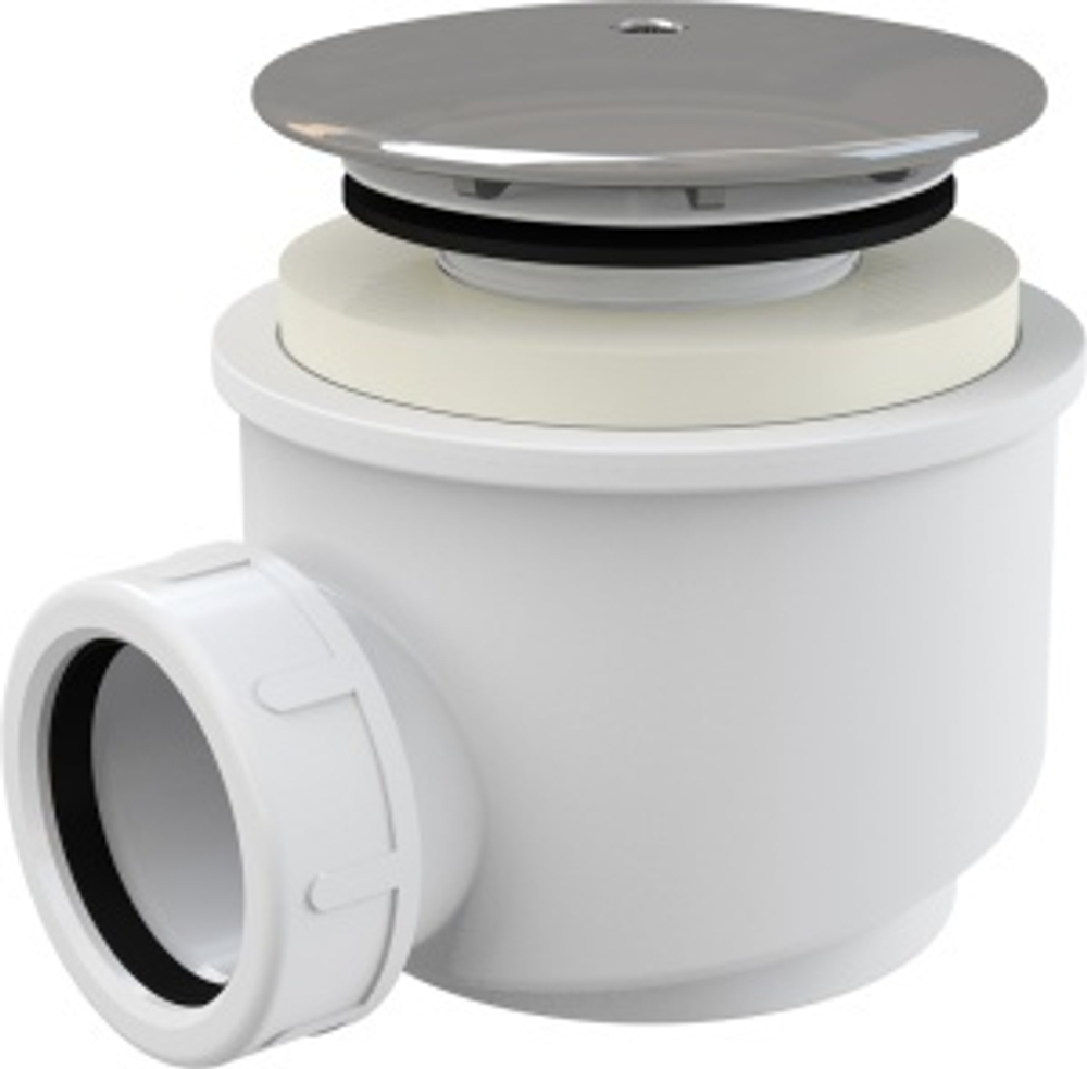 Сифон для душевого поддона хром  AlcaPlast
