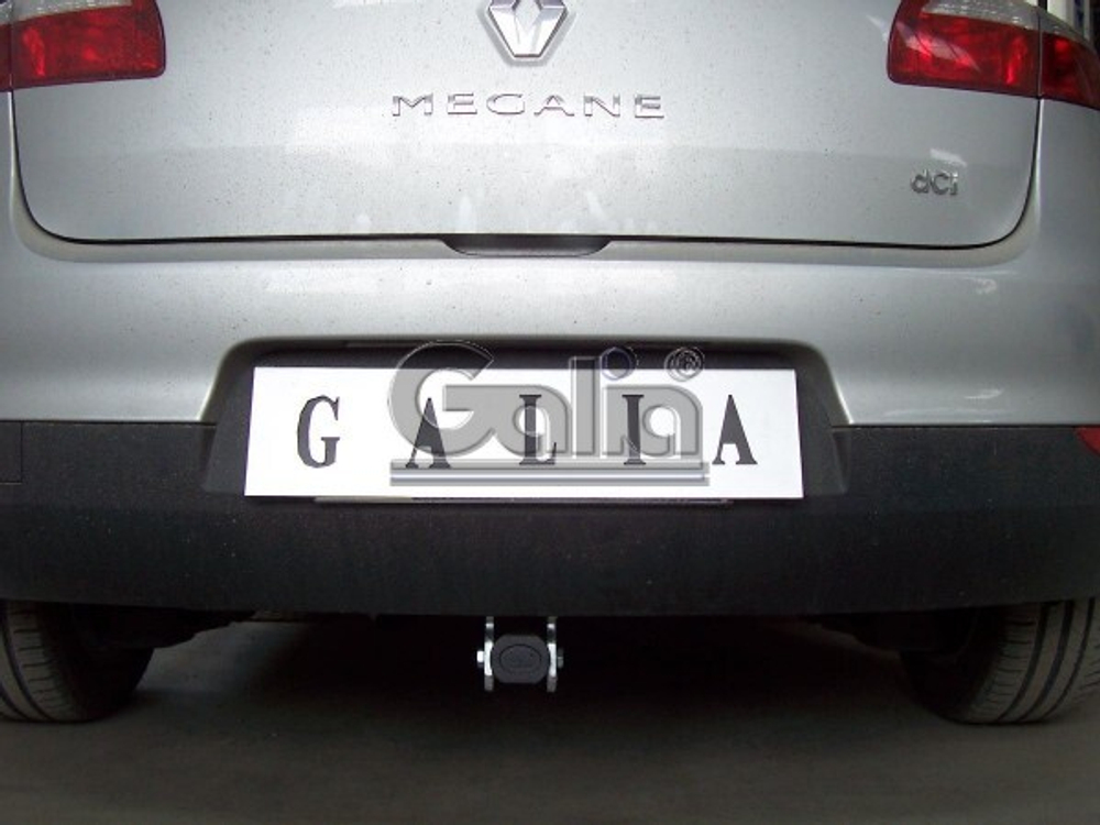 Фаркоп оцинкованный Galia R087A для Renault Megane III хетчбек 5 дверей 2008-2016, Renault Scenic III 2010-2016(паспорт и сертификат в комплекте)(без электрики)