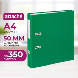 Папка-регистратор Attache (Attache Economy) 50 мм зелёная бумвинил/бумага с защитным уголком