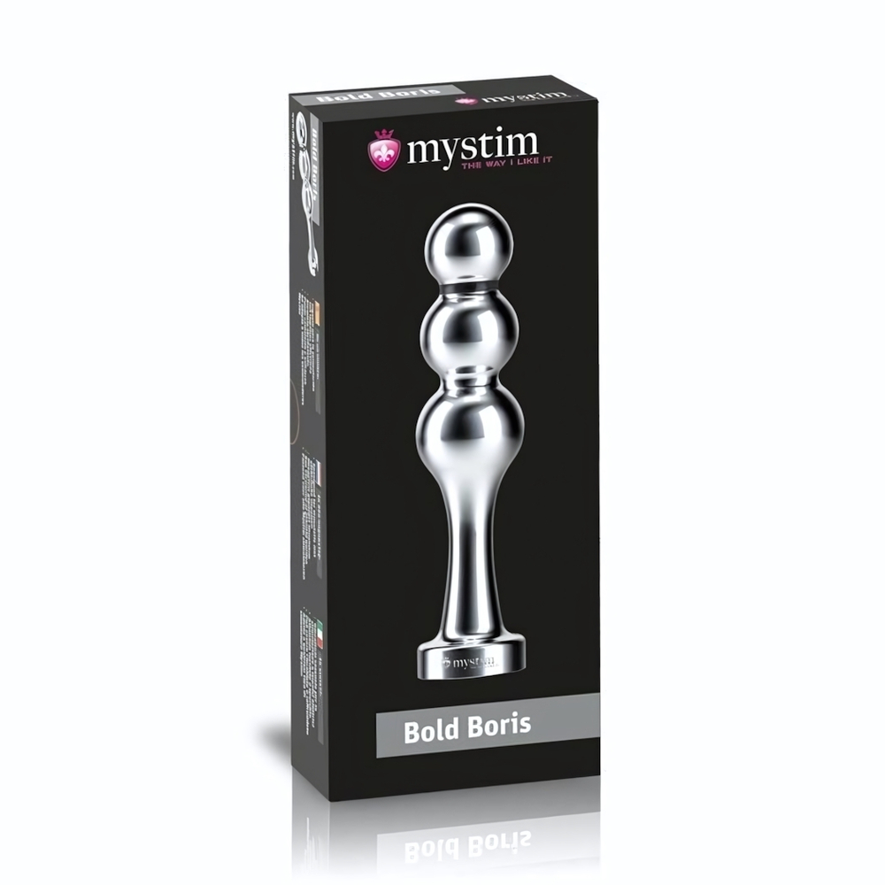 Металлический стимулятор Bold Boris для электросекса - 14 см. (Цвет: серебристый)