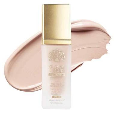 Тональная основа Global Fashion, Glowy Liquid Foundation 4in1:Primer+Concealer+Highlighter+BB cream, SPF 15, 31