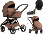 Детская коляска Tutis Mio 3 Plus Limited New 4 в 1 с автокреслом Beno Black и базой 1622016 Hoopoe Brown