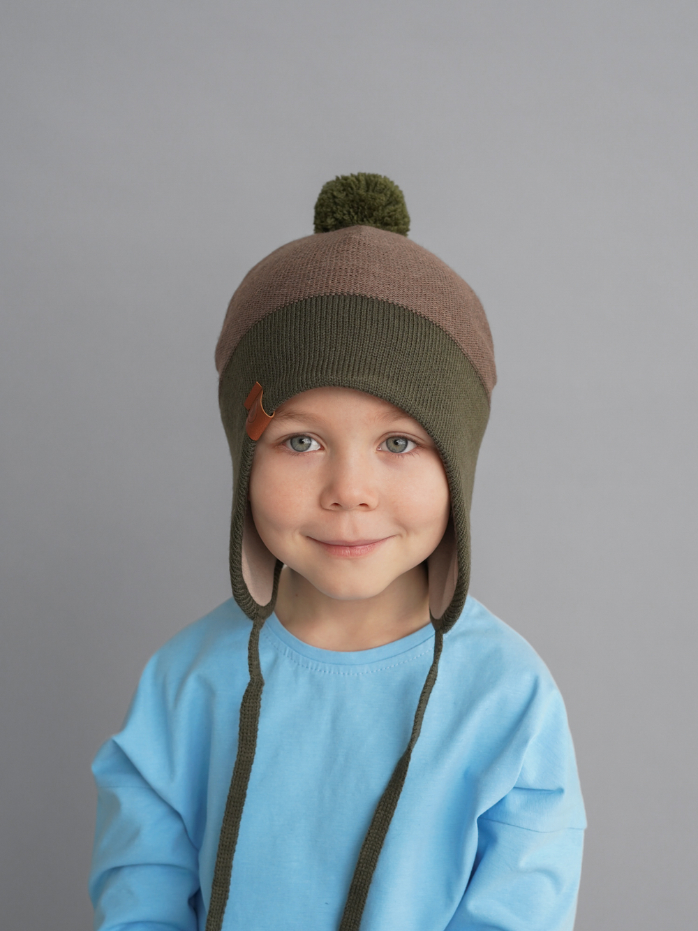 Шапка весенняя/осенняя вязаная (Тростник) КОДИ