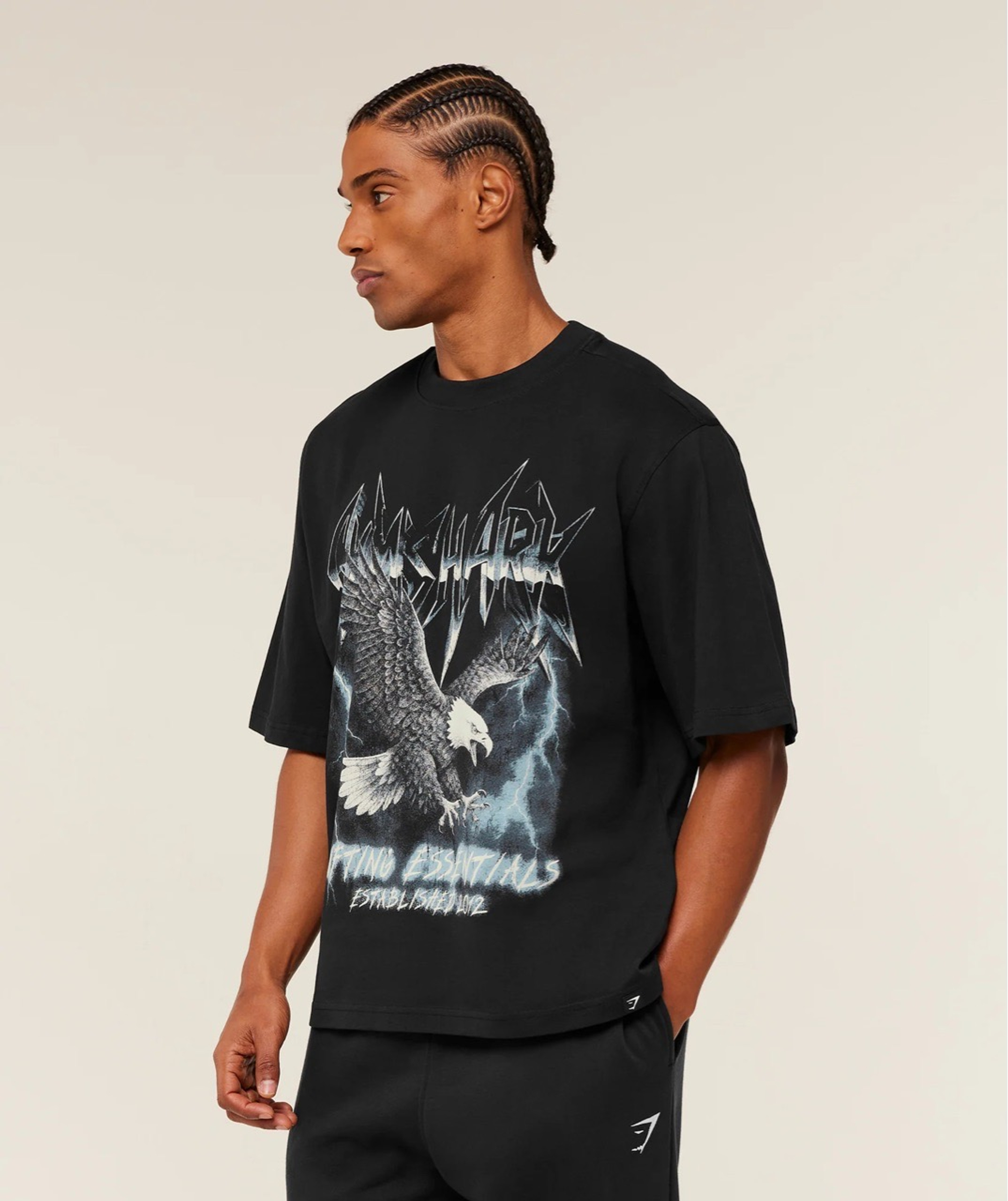 Футболка GYMSHARK Eagle Graphic T-Shirt Black