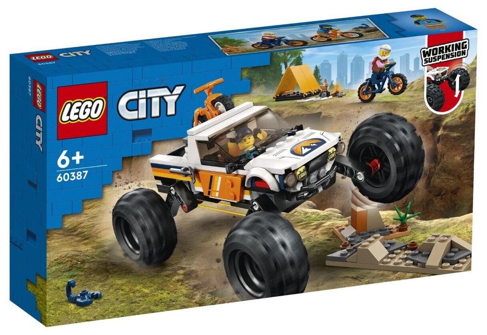 Конструктор LEGO City 60387 Приключения внедорожника 4x4