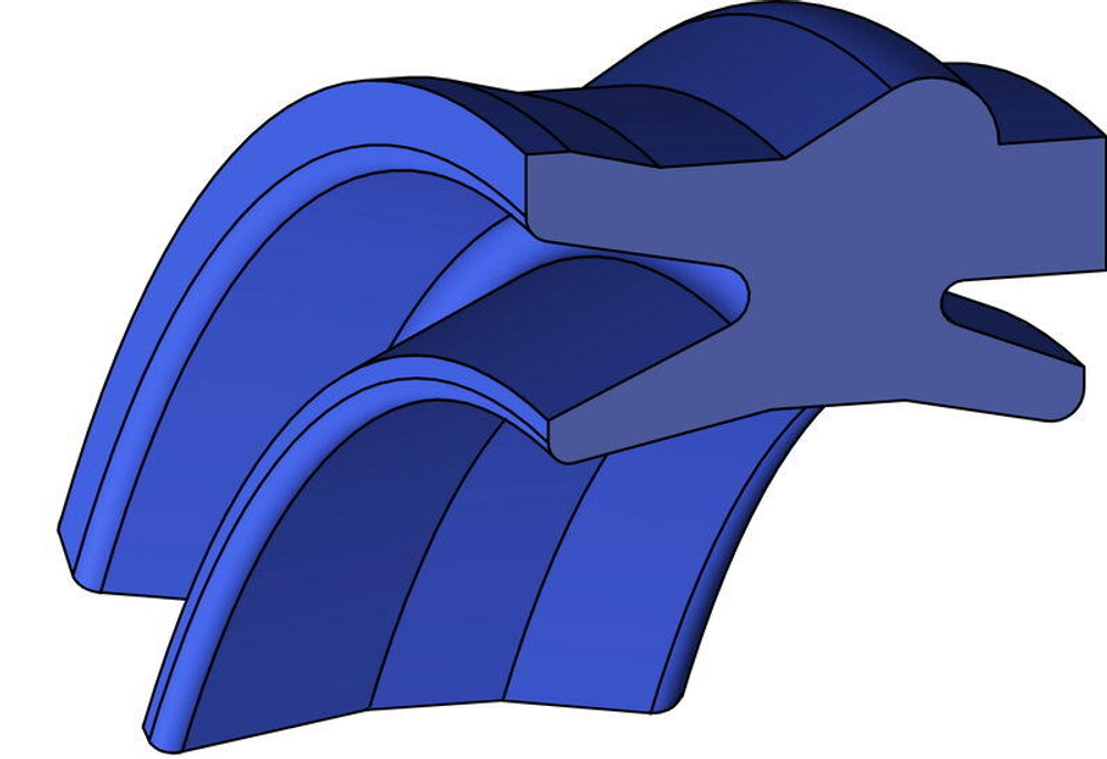 A852-050 PU Пневматическое грязесъёмное уплотнение штока 50-60-10,4