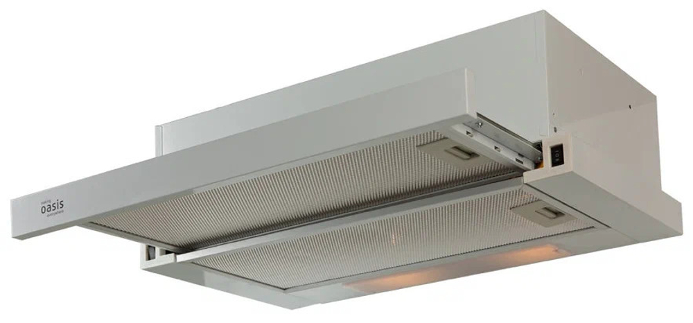 Вытяжка кухонная встраиваемая "Oasis" UV-60G (F) серая