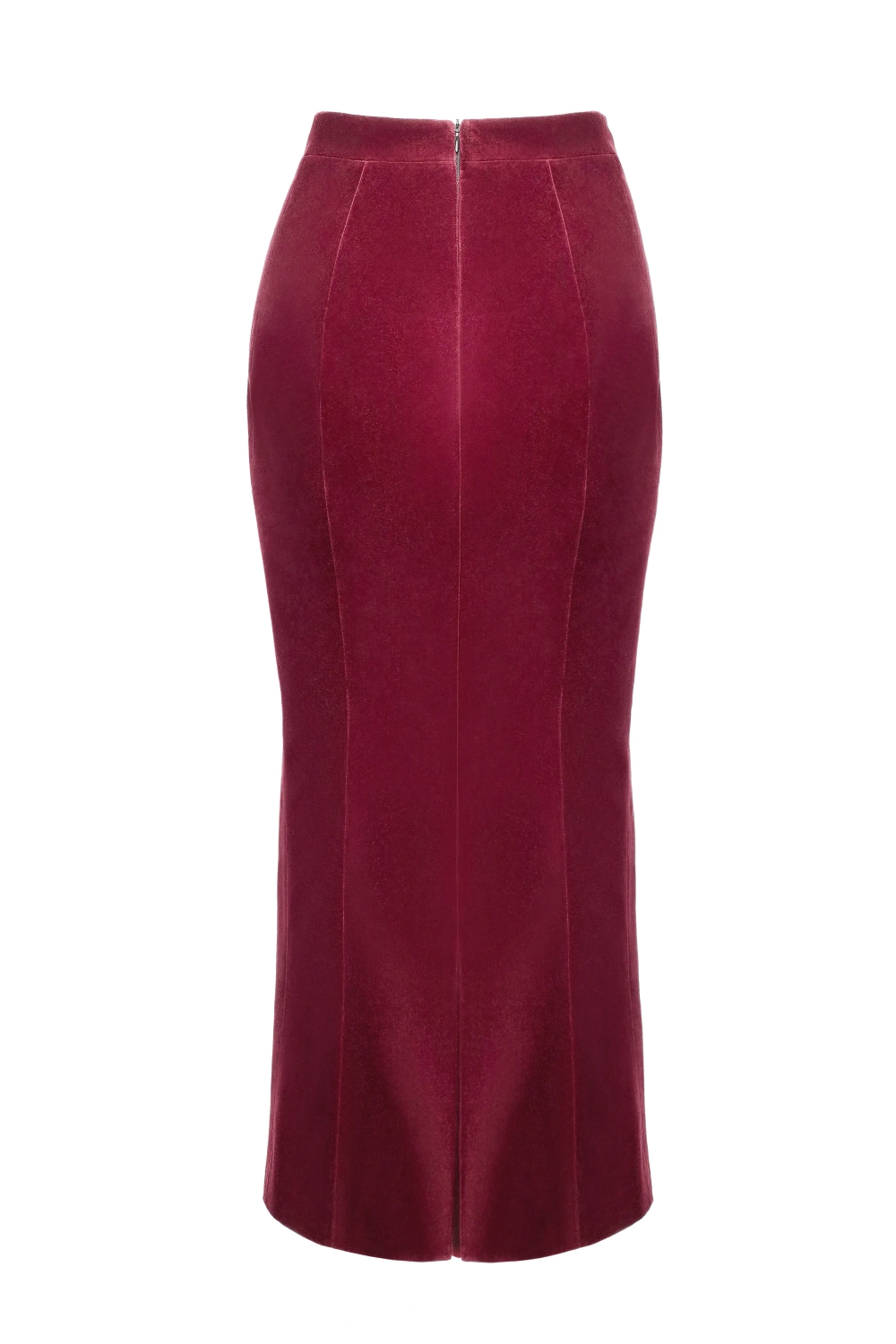 “Velvet moon” Юбка миди годе из шелковистого бархата.