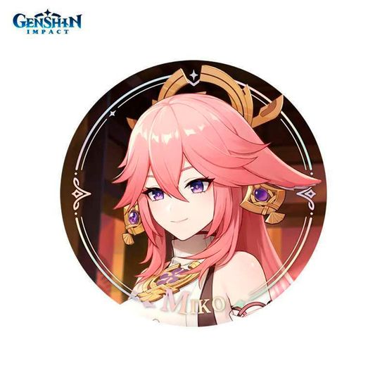 Значок Геншин Импакт Яэ Мико / Genshin Impact Character PV Series Yae Miko