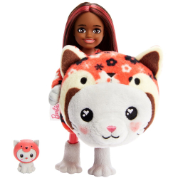Barbie Cutie Reveal - Chelsea Cat-Panda Doll Red + Pet HRK28 / артикул   HRK27 HRK28  / GTIN 194735178599