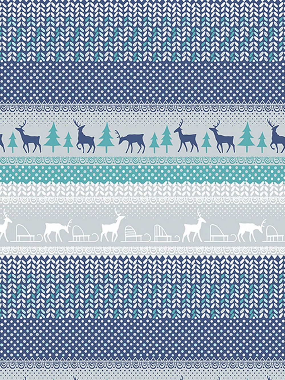 Пододеяльник Сказка "Скандинавия/Вязание" 2-сп 175х215 см на молнии , перкаль