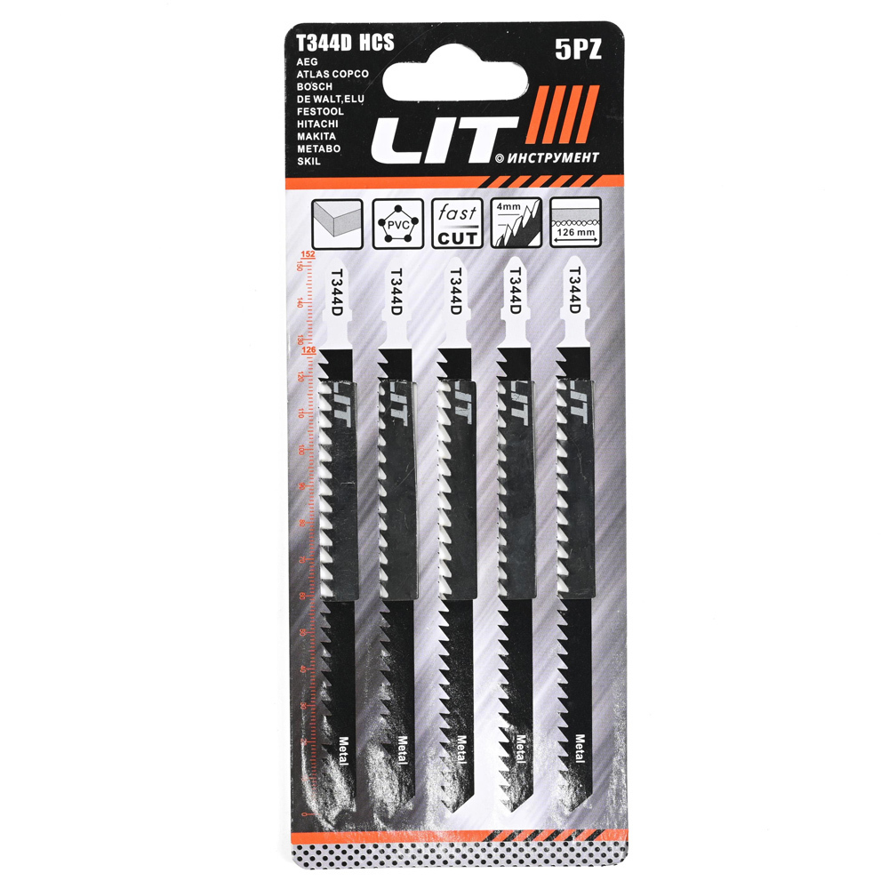 Пилки для Лобзика комплект 5шт T101AO "LIT" (182706)