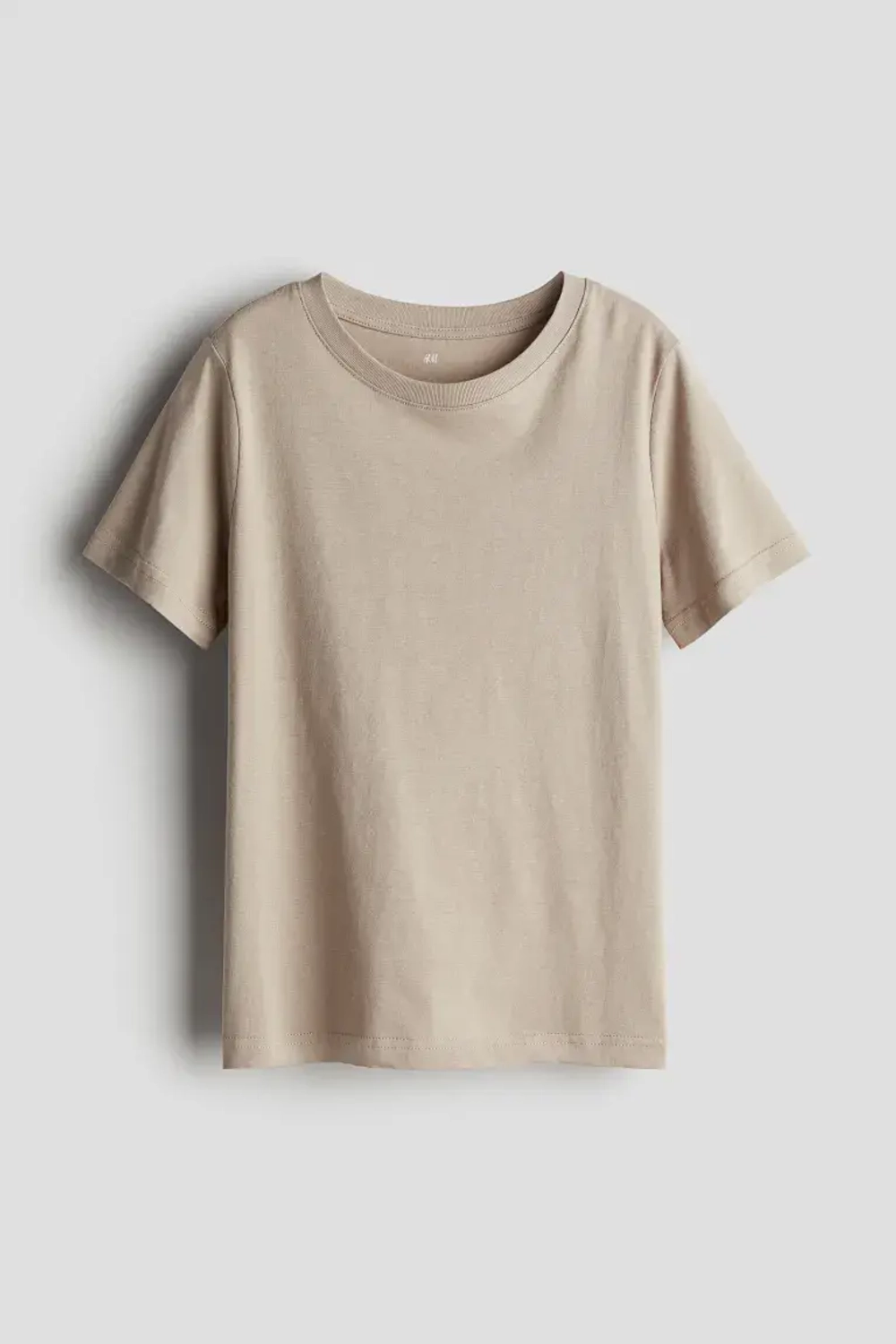 H&M Хлопковая футболка, песочный