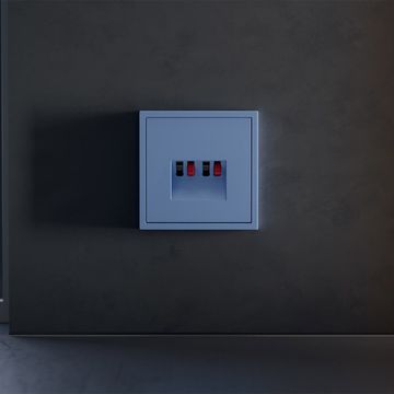 Накладка для розетки акустической 4-местной , S70 (деним)