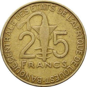 25 франков 1980-2019 Западная Африка (BCEAO) 