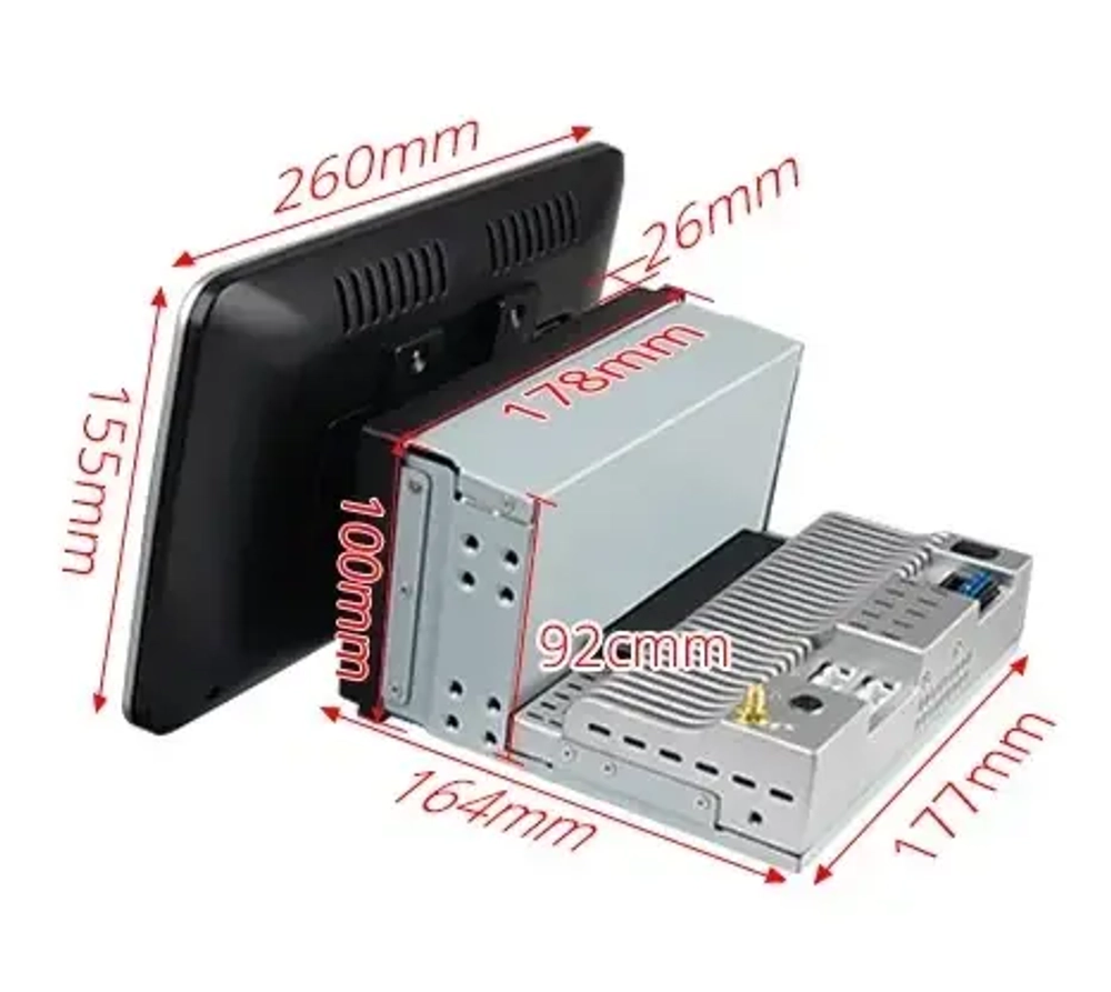 2DIN магнитола с поворотным экраном 10" - Carmedia OL-1008-Q на Android 12, ТОП процессор, 6+128Гб, CarPlay, 4G SIM-слот