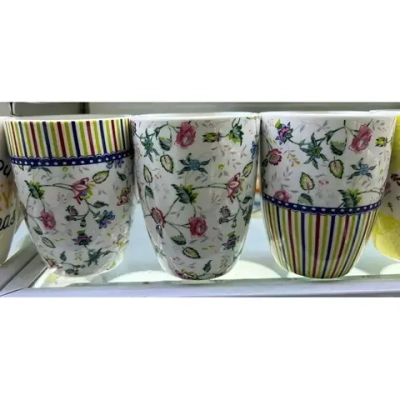 Кружка керамическая 330мл «Живописные цветы»