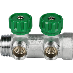 Коллектор FAR  рег. 1" 2 отв. 3/4" для соединений Eurokonus