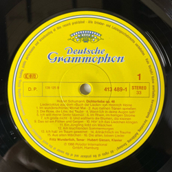 Винтажная виниловая пластинка LP Fritz Wunderlich, Hubert Giesen, Schumann: Dichterliebe, Beethoven Бетховен, Schubert Шуберт (Германия 1974) Deutsche Grammophon