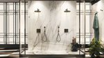 Шланговое подсоединение Gessi Venti20, с держателем ручной лейки и выводом воды, цвет Brushed Brass PVD