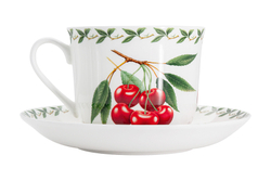 Чашка с блюдцем Вишня в подарочной упаковке Maxwell & Williams