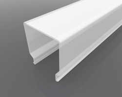 Рассеиватель прямоугольный матовый поликарбонат LC-LRM-1716-6