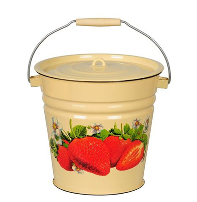 Ведро сталь, эмаль, 12 л, с крыш, хозяйственное, СтальЭмаль, 1с28с