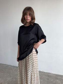 футболка AMI silk