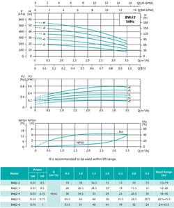 Горизонтальный многоступенчатый центробежный насос цилиндрического типа серии BW, Shimge (двиг. IE2, до +120°C)