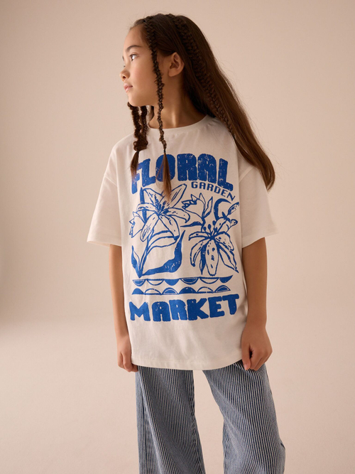 Футболка для девочки Next E44-409, Белый