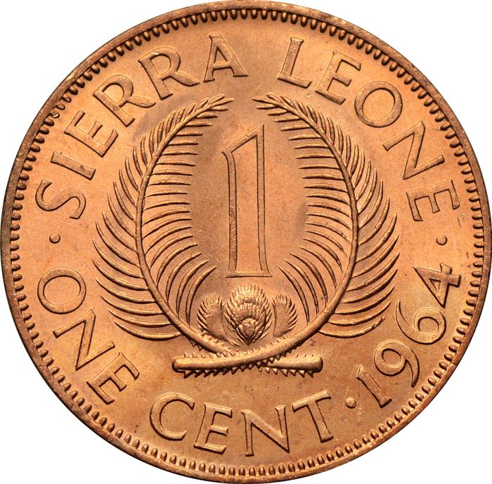 1 цент 1964 Сьерра-Леоне
