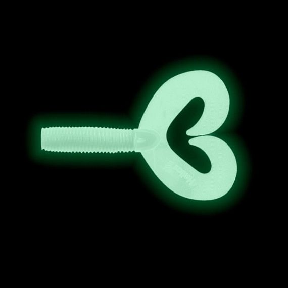 Твистер Helios Credo Double Tail 2,95"/7,5 см Phosphorus 7шт. (HS-12-041)