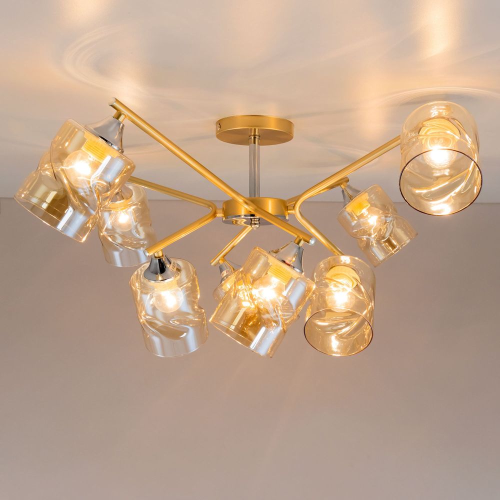 Citilux Клод CL137182 Люстра потолочная Золото