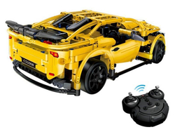 Р/У конструктор CaDA C51008W спортивная машина 419 деталей, радиоуправляемая, интерактивная, для детей