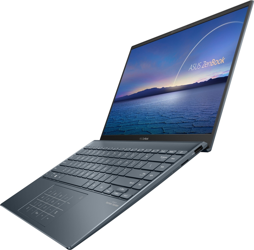 Ноутбук Asus Zenbook 14 UX425EA-BM296 Pine grey Core i3-1115G4/8G/512G SSD/14; FHD IPS AG/UHD Graphics/WiFi/BT/DOS 90NB0SM1-M06880