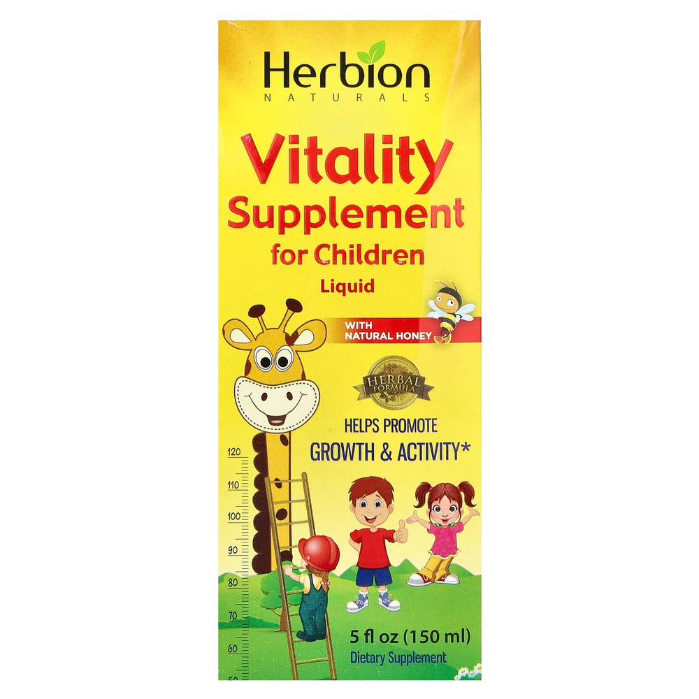 Herbion Naturals, Виталитическая добавка для детей, с натуральным медом, 150 мл (5 жидк. унц.)