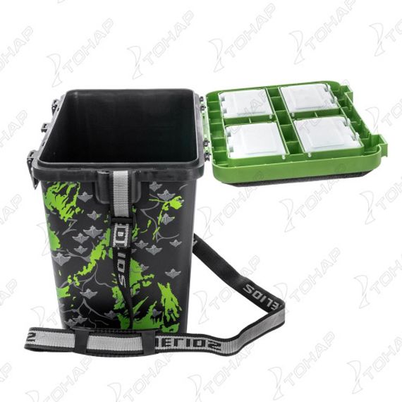 Ящик рыболовный зимний SHARK односекционный салатовый (HS-IB-19-SHG-1) Helios