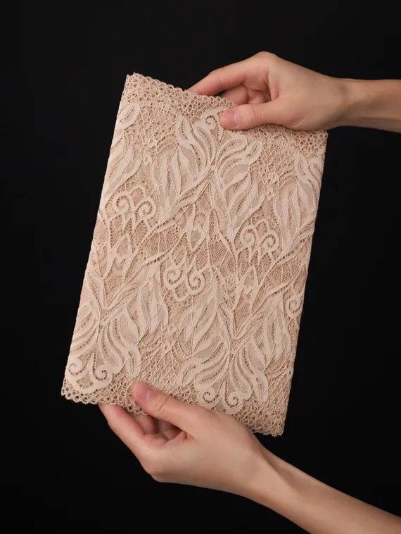 03-294 Кружево эластичное 24 см, бежевый 775