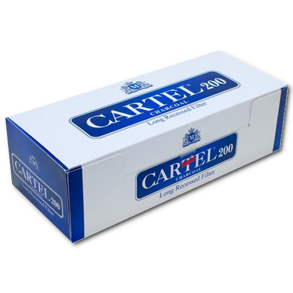 Гильзы для сигарет "Cartel" Long Filter Угольный 200шт