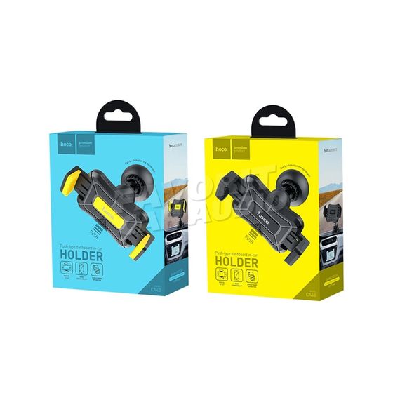 Держатель HOCO CA43 Travel spirit торпедо чёрный