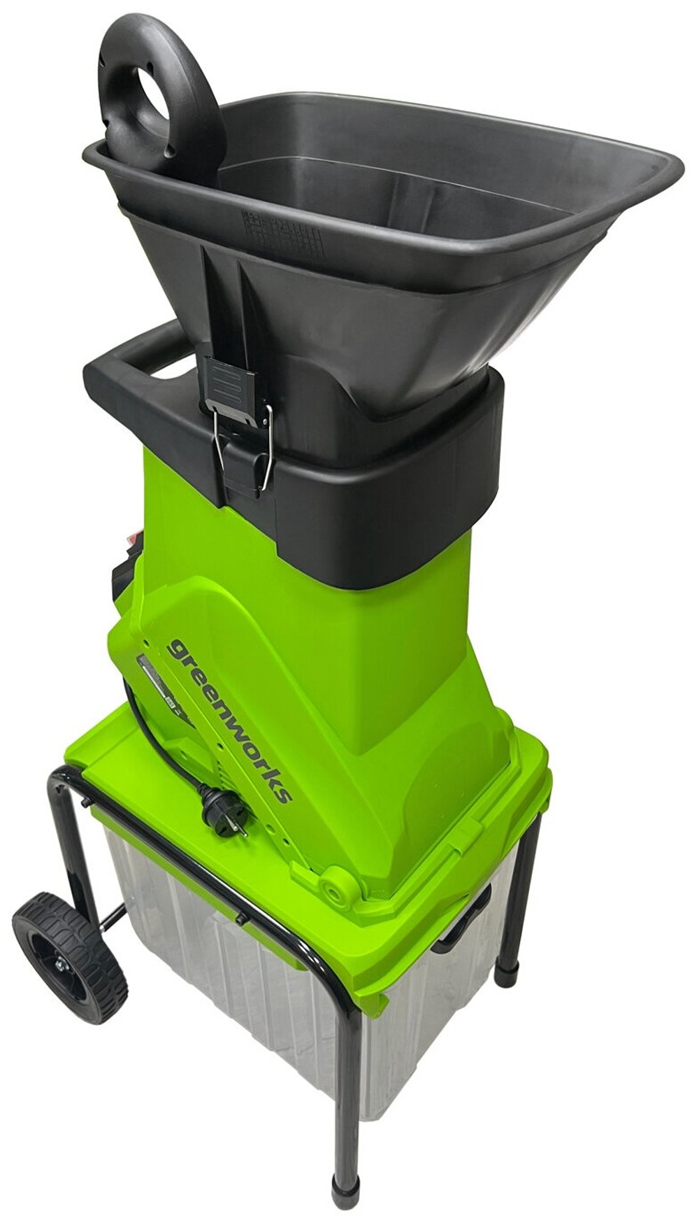 Измельчитель садовый электрический GREENWORKS GACSB, 220V, 2500W, с контейнером (2206707)