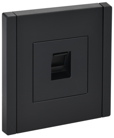 FORTE&PIANO Розетка компьютерная RJ45 кат.6 FP131 черный IEK