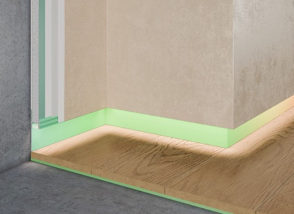 Теневой плинтус скрытого монтажа Pro Design 7209 любой цвет, 2700x17,5x52 мм