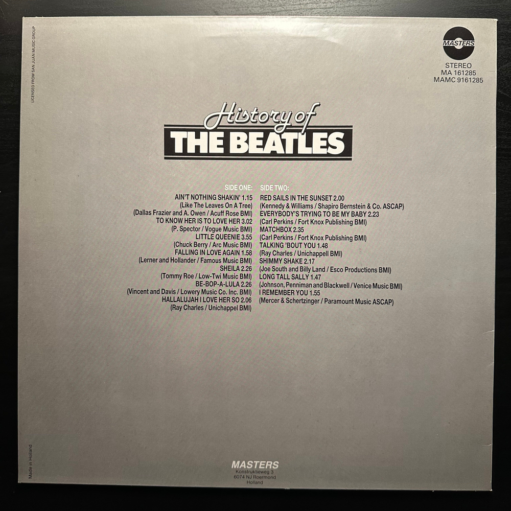 The Beatles - History Of The Beatles (Голландия)