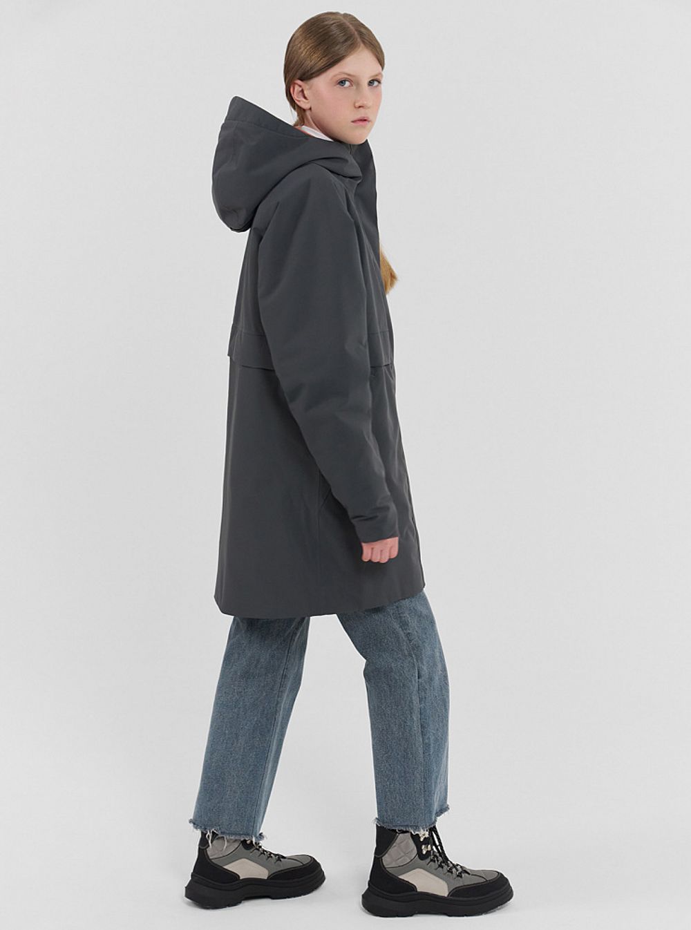 Куртка для девушки подростковая IMERKA NORPPA серый гравий